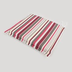 Greenfingers Square Seat Cushion in Candy Stripes - 48 x 48cm