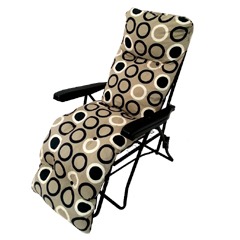 Greenfingers Tubular Standard Relaxer - Beige/Black Circles Design