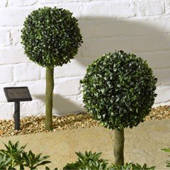 Smart Solar Topiary Privet - Set of 2