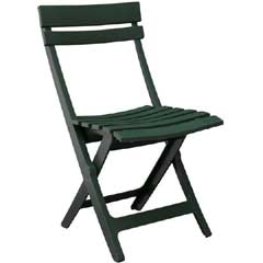 Grosfillex Miami Resin Folding Garden Chair - Green