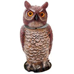 Bird Deterrent - Owl with Spinning Head