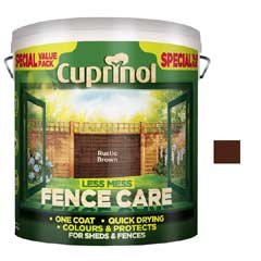 Cuprinol Less Mess Fence Care 6 Litre - Rustic Brown