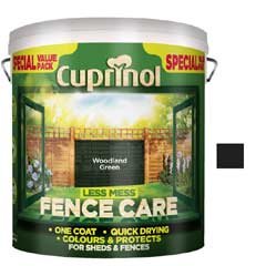 Cuprinol Less Mess Fence Care - Woodland Green - 6 Litre