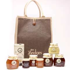 Mrs Bridges Hamper Selection in Jute Bag