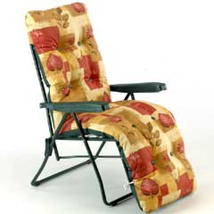 Sun Lounger Relaxer - Red Design