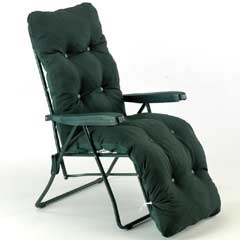 Sun Lounger Relaxer - Dark Green Design