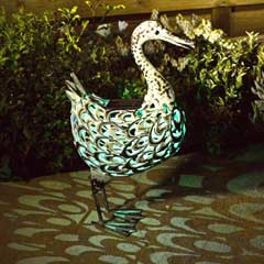 Smart Garden Solar Metal Duck Light