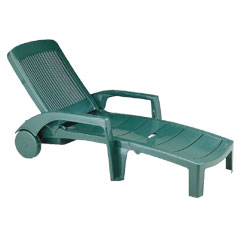 Grosfillex Fidji Sun Lounger Amazon Green