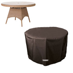 Bosmere Storm Black Circular Table Cover - 128cm Diameter