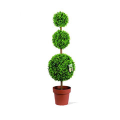 Gardman Triple Topiary Ball Tree Leaf Effect