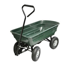 4 Wheel Tipping Action Garden Cart - 75Ltr