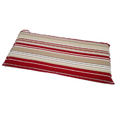 Ellister 3 Seater Bench Cushion - Red Stripe 140cm