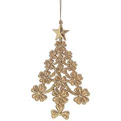 Gold Glitter Acrylic Tree - 10cm