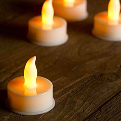 Flameless Tea Lights - 6 pack