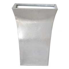 Apta Zinc Flared Square Planter - 48cm Height