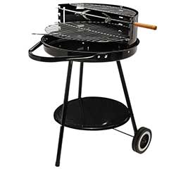 Round Wheeled Charcoal BBQ - 70cm Height