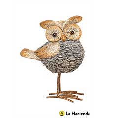 La Hacienda Stone Effect Owl - 19cm Height