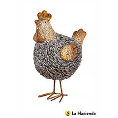 La Hacienda Stone Effect Chicken - 26cm Height