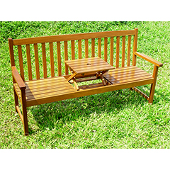 Greenfingers Acacia Pop Up Bench - W166 x D59 x H90cm