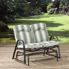 Pagoda Naples 2 Seater Cushioned Steel Rocker