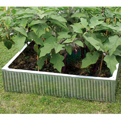 Hansons Galvanised Raised Garden Bed 90 x 90 x 20cm