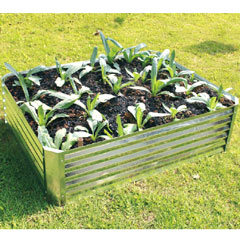 Hansons Galvanised Raised Garden Bed 120 x 90 x 30cm