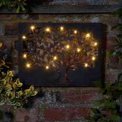 Silhouette Tree wall art with 12 LED lights