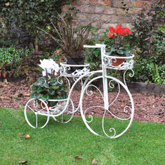 Four Seasons Cream Vintage Bicycle Planter