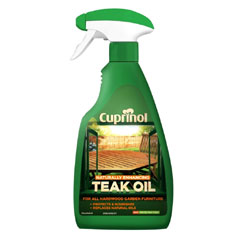 Cuprinol Natural Enhancing Teak Oil Spray Clear 500ml