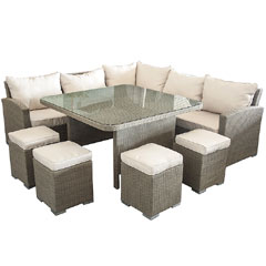 Ellister 5 Seater Rattan Corner Sofa Set