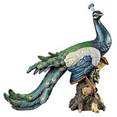 Design Toscano Palace Peacock Garden Statue - 38cm Width