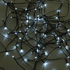 Greenfingers 100 White Solar LED String Lights