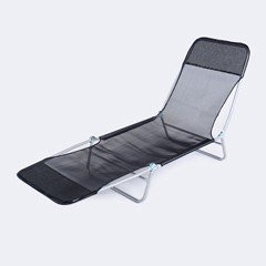 Greenfingers Tijuana Multi-Position Sun Lounger - Black