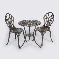 Ellister Tulip 2 Seater Bistro Set - Bronze