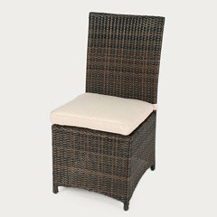 Ellister Odessa High Backed Chair - Black/Brown