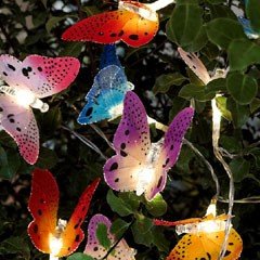 Sunflare Butterfly String Solar Lights - Set of 10