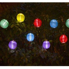 Sunflare Lantern String Solar Lights - Set of 10