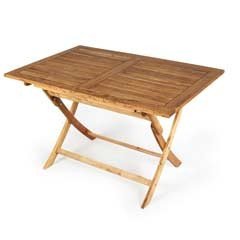 Greenfingers Alnwick FSC Acacia Rectangular Folding Table - 120cm