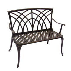 Ellister Stamford 2 Seater Bench - 89cm Bronze