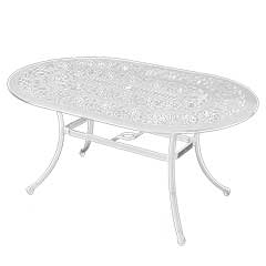 Ellister Stamford Juno Dining Table 150cm - White