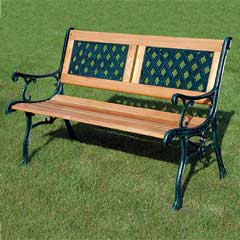 Kingfisher 2 Seater 118cm Wooden Bench