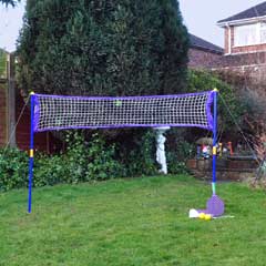 Garden Games - 2-in-1 Badminton & Tennis Garden Game Set