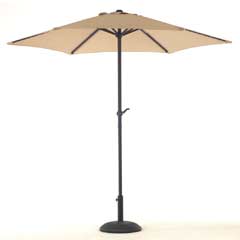 Glendale Aluminium Parasol 2.5m - Mocha