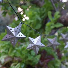 Smart Garden Metal Stars Solar String Lights - 16 Stars