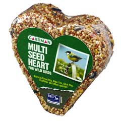 Gardman Wild Bird Multi Seed Heart 200g