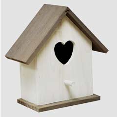 White Wooden Nesting Box