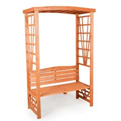 GreenfingersTrellis Arbour with Bench