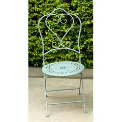 Greenfingers Lucia Wrought Iron Folding Patio Chair