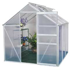 Greenfingers Aluminium Greenhouse 6 x 6ft