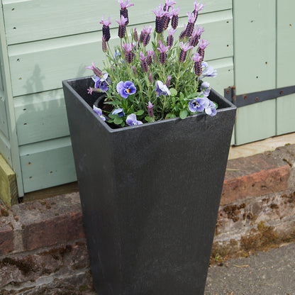 Tierra Verde Sonata Square Planter 50cm -  Slate